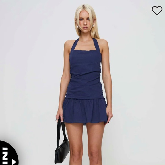 Princess Polly BEAUTY QUEEN MINI DRESS NAVY - Picture 2 of 3